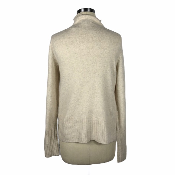 MADEWELL Cream Inland Turtleneck Sweater Med NWT - Picture 4 of 7